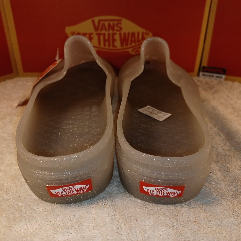 Vans  Unisex Mule T Slip On (Glitter Gray) VN0005V8GF - Picture 4 of 12